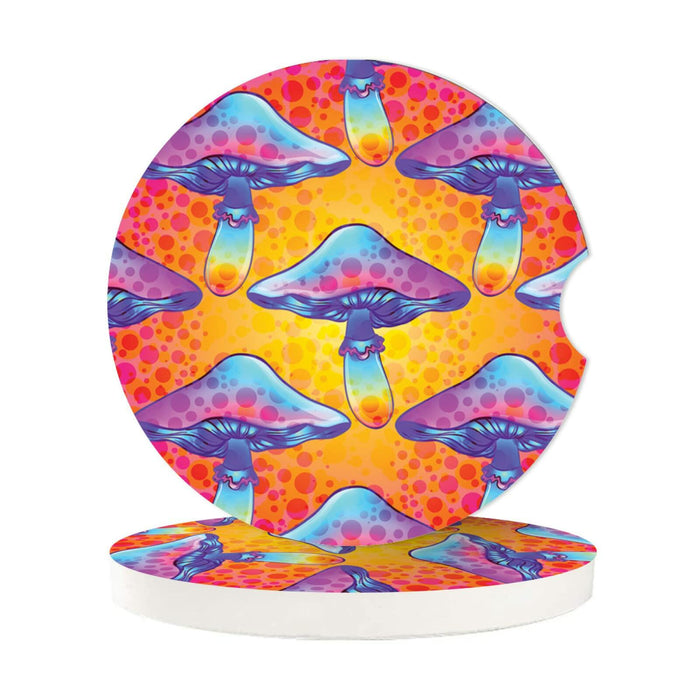 HOMETRIP Absorbent Ceramic Car Coasters Cork Back 2.56'' Sea Turtle 2pcs by Deal US