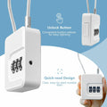 Coipdfty 3-Digit Combination Lock Flexible Steel Cable Waterproof White 1 Pack by Deal US