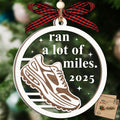 Hangwoous Marathon Runner Wooden Ornament 2 Layer Christmas Tree Sport by Deal US