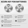 KKNCO Key Fob Battery Replacement for Acura Smart Remote Pack of 2 Batteries by Deal US