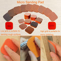 Toromp 2x2 Inch Soft Touch Sanding Pads 27 Pack Orange 320-3500 Grit by Deal US