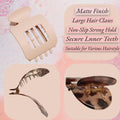 Generic 4-Pack Large Matte Non-Slip Claw Barrettes Hair Clips 4-Square by Deal US