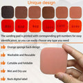 Toromp 2x2 Inch Soft Touch Sanding Pads 27 Pack Orange 320-3500 Grit by Deal US