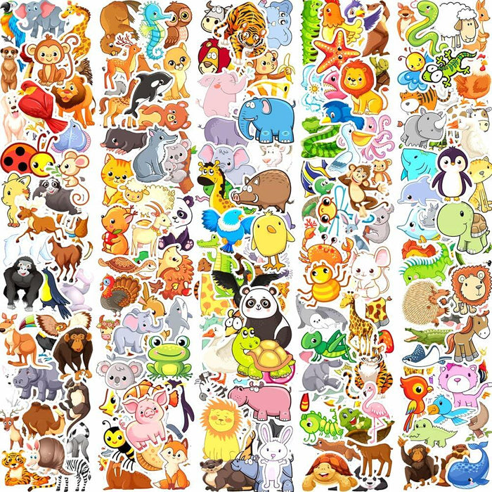 Debuosim 200 Pcs Cute Animal Waterproof Vinyl Stickers for Kids Teens Girls Boys by Deal US