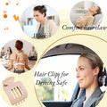 Generic 4-Pack Large Matte Non-Slip Claw Barrettes Hair Clips 4-Square by Deal US