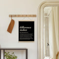 HRQKO Difference Maker Poster Hanger Frame Modern Minimalist 12x16 Black by Deal US