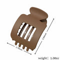 Generic 4-Pack Large Matte Non-Slip Claw Barrettes Hair Clips 4-Square by Deal US