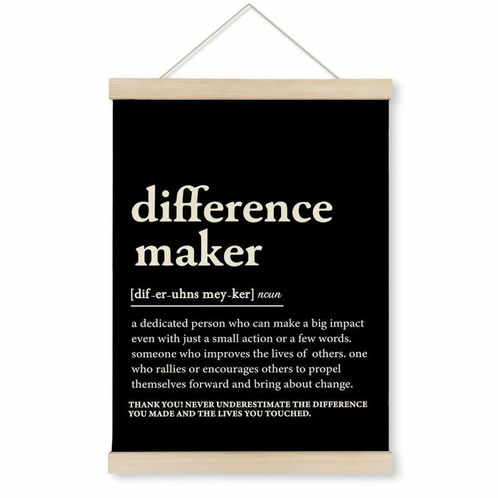 HRQKO Difference Maker Poster Hanger Frame Modern Minimalist 12x16 Black by Deal US