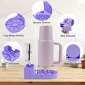 SISAYWEY Silicone Water Bottle Drying Rack Stanley 20/30/40oz Cups Purple 1Pc by Deal US