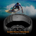 Arsfit Titanium Band Compatible Samsung Galaxy Watch Ultra 47MM Black by Deal US