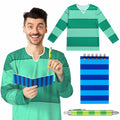 Jecery Halloween Costume Accessory Set Green Blue One Size by Deal US