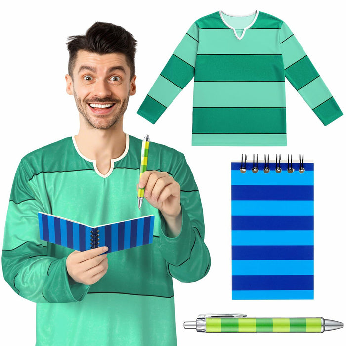 Jecery Halloween Costume Accessory Set Green Blue One Size by Deal US
