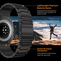 Arsfit Titanium Band Compatible Samsung Galaxy Watch Ultra 47MM Black by Deal US
