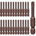 Moxweyeni 25 Pc 5/32 HEX Head S2 Steel Impact Driver Bit Set by Deal US