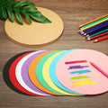 PATIKIL 13-inch Round Cardboard Paper Circles 40 Pcs Yellow DIY Crafts by Deal US
