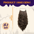 UQJE Long Curly Brown Wizard Beard Adult Cosplay Halloween One Size by Deal US