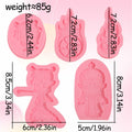 ICNYEKl 5 Pcs Cartoon Chocolate Fondant Silicone Molds Cake Decor Baking by Deal US
