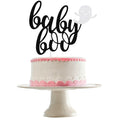 LeeSky Baby Boo Halloween Ghost Cake Topper Black Glitter Paper by Deal US