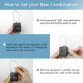 Coipdfty 3 Digit Combination Lock Flexible Steel Cable Waterproof White 2 Pack by Deal US