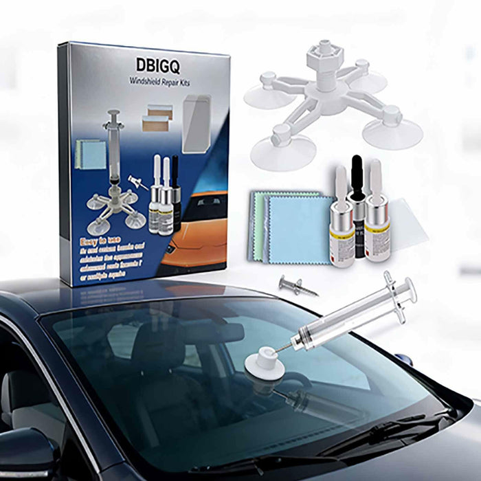 DBIGQ Windshield Repair Kit Auto Glass Crack Chip Fix Liquid All-in-One by Deal US