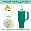 STRACOUPI Silicone Straw Covers for Stanley Cup 2PCS Black Reusable by Deal US