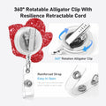 Gisscive Don't Fall for Me Badge Reel Holder Retractable Swivel Clip Red by Deal US