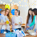 YQQYG Daisy Banner Garland 4 PCS White Paper Party Decor by Deal US
