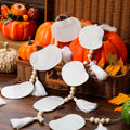 Breling 6ft White Felt Pumpkin Garland Fall Thanksgiving Neutral Decor by Deal US