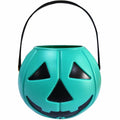 DQFAQYY Teal Pumpkin Bucket 7" Plastic Halloween Candy Bowl 7x7x5.5in by Deal US