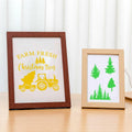 Suartus Christmas Stencils 16pcs Pine Trees Snowflake Elk Santa Reusable by Deal US