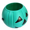 DQFAQYY Teal Pumpkin Bucket 7" Plastic Halloween Candy Bowl 7x7x5.5in by Deal US
