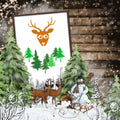 Suartus Christmas Stencils 16pcs Pine Trees Snowflake Elk Santa Reusable by Deal US