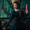 Yearntown Halloween Costume Accessories Black Lace Fingerless Gloves One Size by Deal US