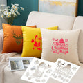 Suartus Christmas Stencils 16pcs Pine Trees Snowflake Elk Santa Reusable by Deal US