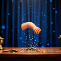 Calsgkspray Little Hand Coin Disappeared Magic Trick Toy Small Durable Novelty by Deal US