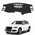 Dash Cover Audi Q5 2009-2025 Black Polyester Flannel Dashboard Protector by Deal US