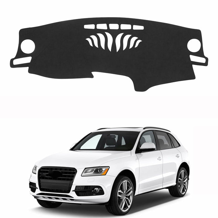Dash Cover Audi Q5 2009-2025 Black Polyester Flannel Dashboard Protector by Deal US