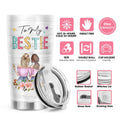 Pawzity 20 Oz White Stainless Steel Coffee Tumbler Gift for Women Friends by Deal US