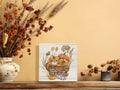 ULEGIE Fall Autumn Wood Box Sign Pumpkin Thanksgiving Decor 5x5 Inch by Deal US