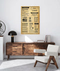 MUFLURIR Canvas Wall Art Retro Style 16x24 in Unframed Back to 1993 by Deal US