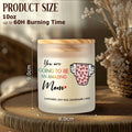 DOSINY Lavender Scented Candle 9Oz Soy Wax Gift for New Mom Funny Expecting by Deal US