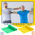 Relaxgiant 2pcs Resistance Bands with Handles Chair Exercise Yellow Green by Deal US