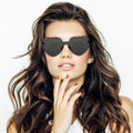 MGupzao 8 Pack Heart Shaped Sunglasses Frameless Black & Translucent by Deal US