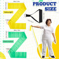 Relaxgiant 2pcs Resistance Bands with Handles Chair Exercise Yellow Green by Deal US