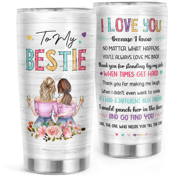 Pawzity 20 Oz White Stainless Steel Coffee Tumbler Gift for Women Friends by Deal US