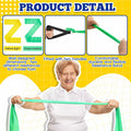 Relaxgiant 2pcs Resistance Bands with Handles Chair Exercise Yellow Green by Deal US