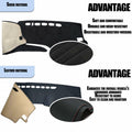 Dash Cover Audi Q5 2009-2025 Black Polyester Flannel Dashboard Protector by Deal US