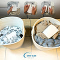 Snap Slide Laundry Detergent Sheets 64 Loads White Eco-Friendly Hypoallergenic by Deal US