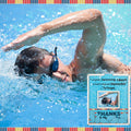 Yuntau Swimming Coach Frame Plaque Blue Wood Chips Signature Pen Gift by Deal US