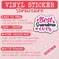 GATATHOM Volleyball Mom Sticker Decals Waterproof Vinyl 3"x1.8" 3pcs by Deal US